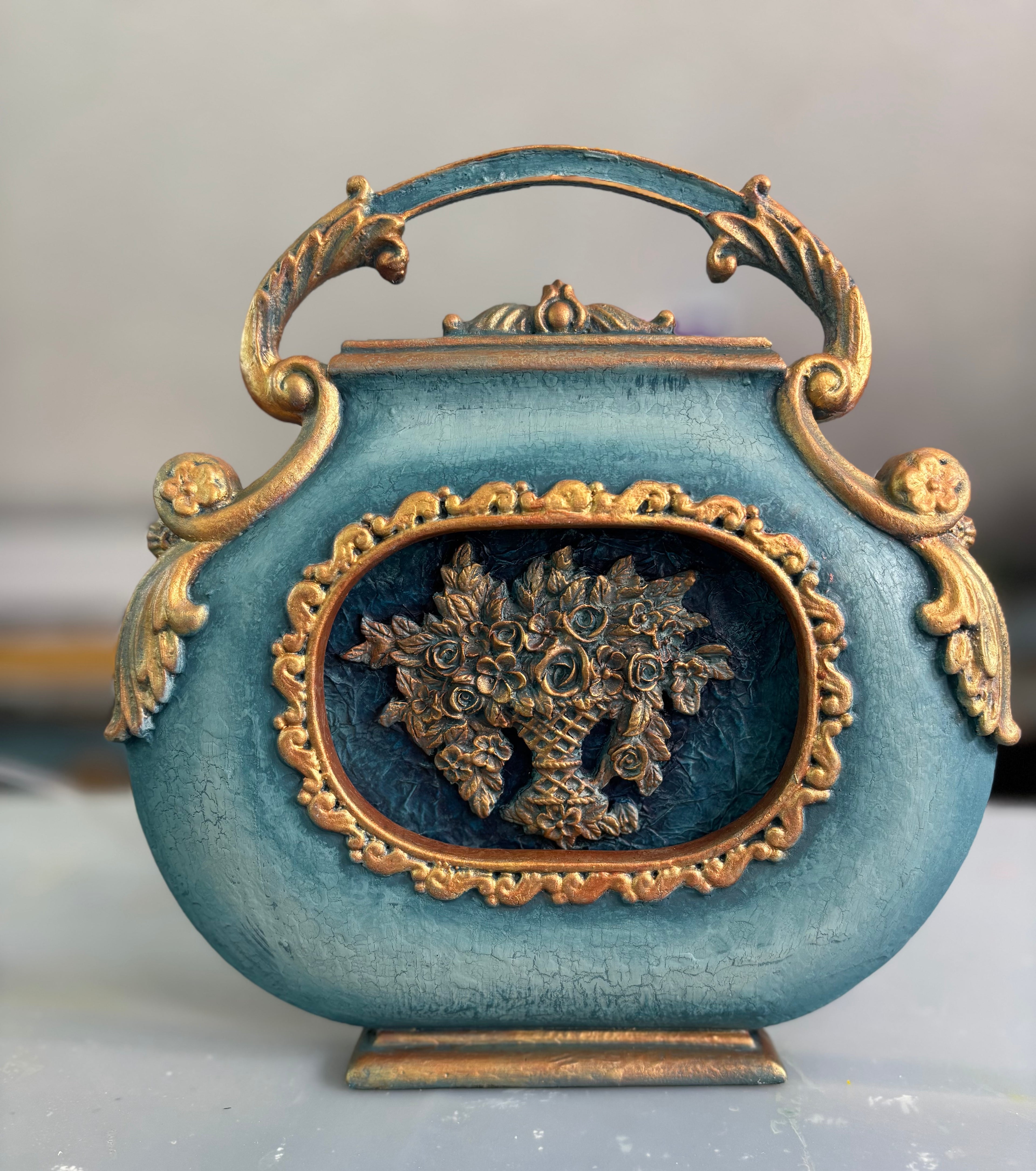 The Gilded Garden Urn