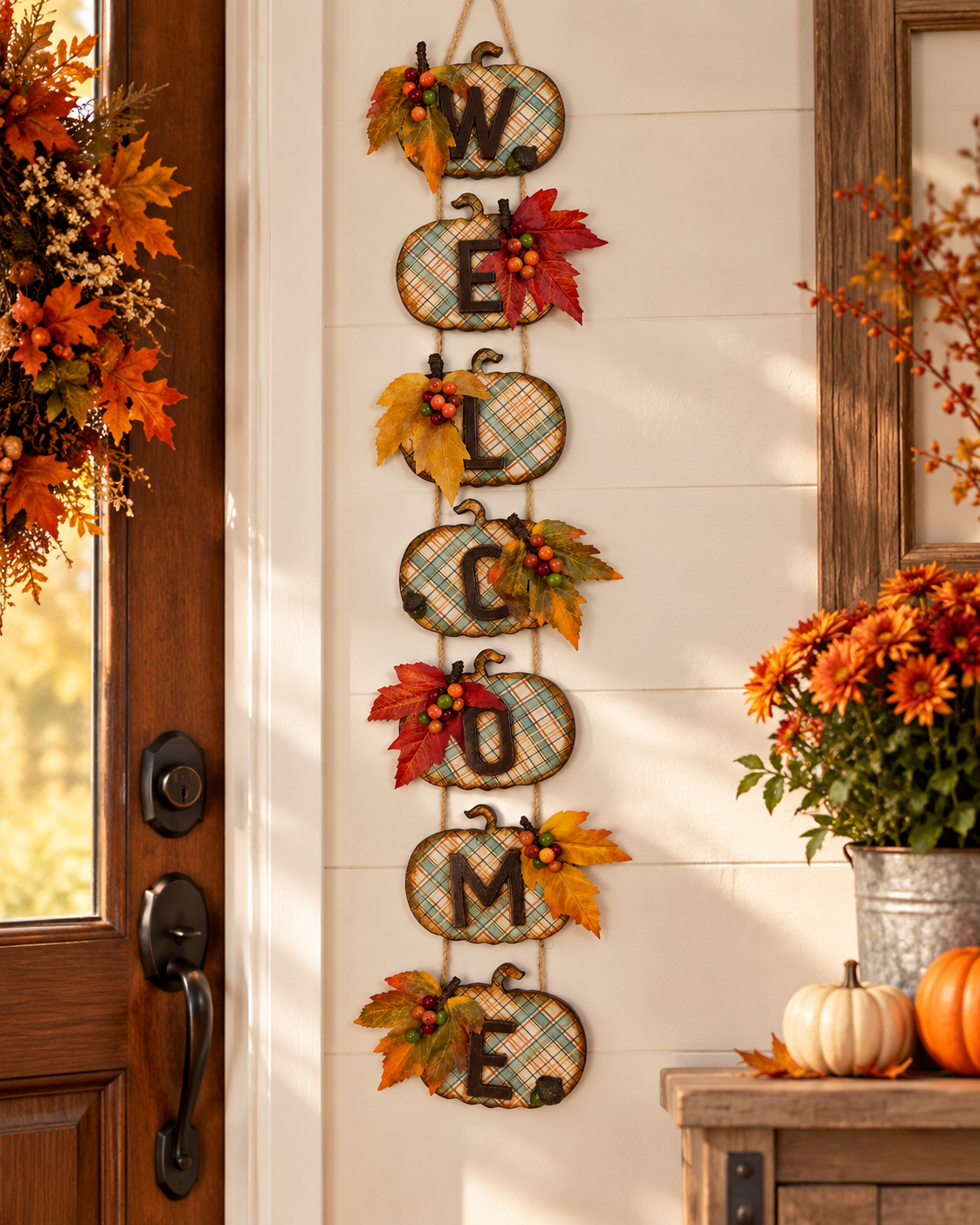 A Plaid Autumn Welcome - One of a Kind