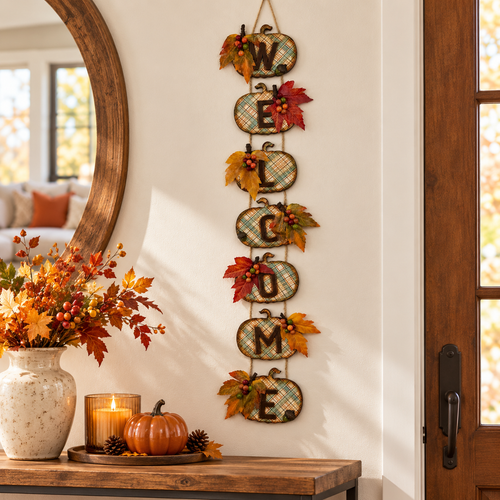 A Plaid Autumn Welcome - One of a Kind